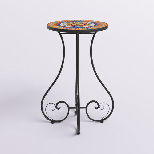 Lark Manor Aleesia Ceramic Outdoor Side Table & Reviews Wayfair